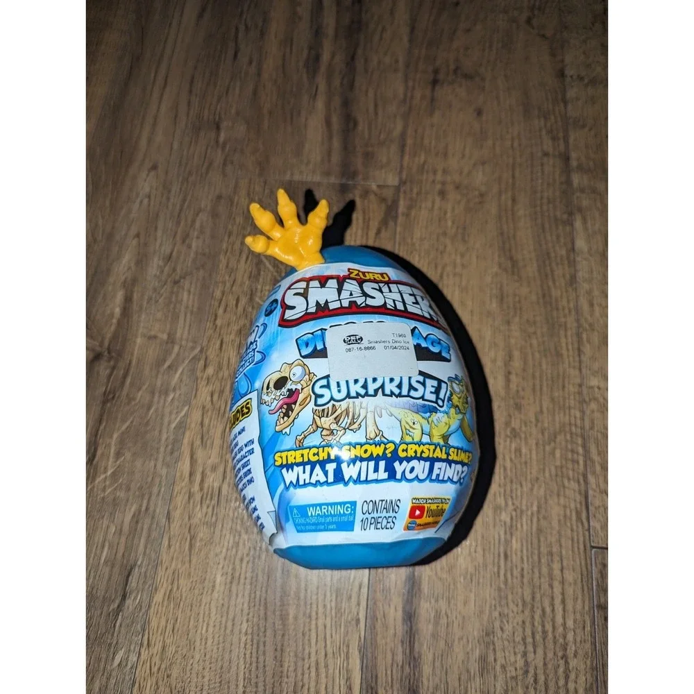 ZURU Smashers Dino Ice Age Surprise Mini Egg Blue Series 3 Mystery Toy 10 Pieces